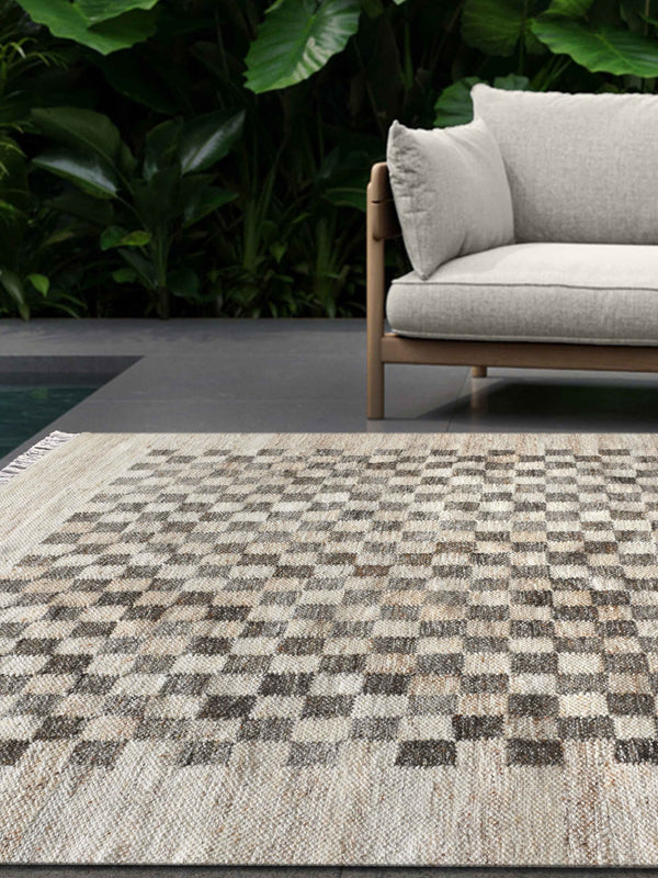 FENNEY RUG - BEIGE/GREY - PUNJA KELIM - PET