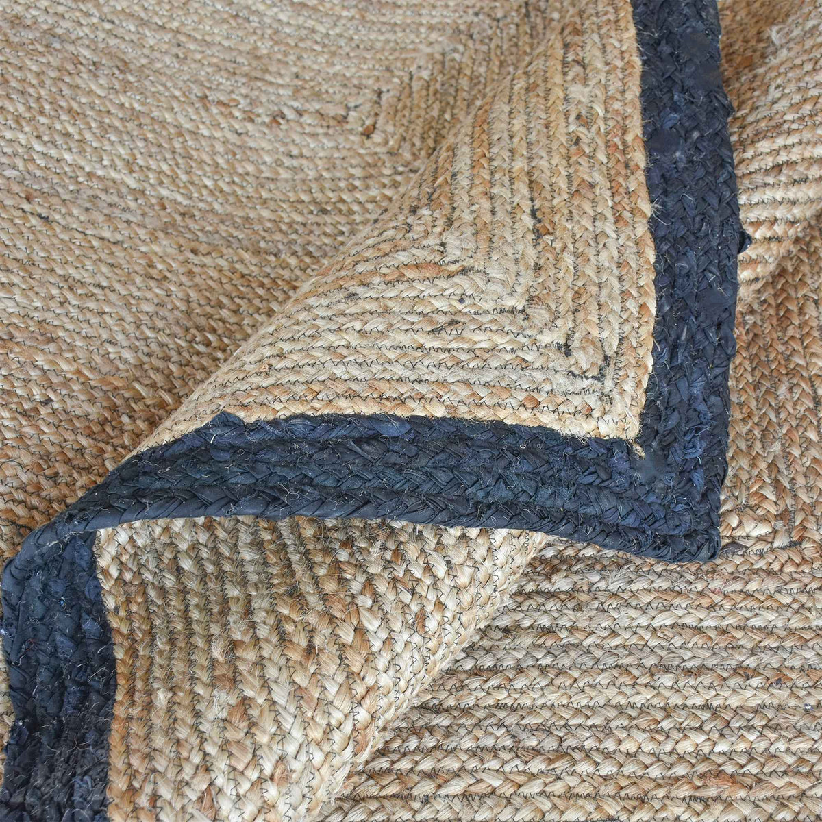 Monolith & Heart Haruno Hand-Woven Hemp & Recycled Fabric Rug, Multiple Colours