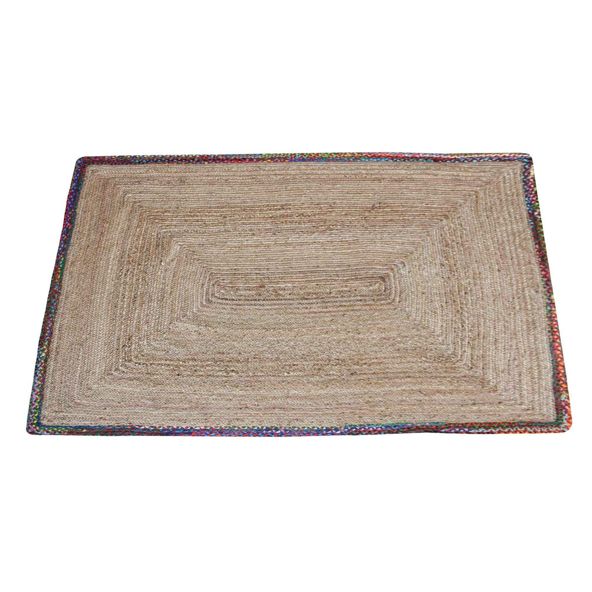 Monolith & Heart Haruno Hand-Woven Hemp & Recycled Fabric Rug, Multiple Colours