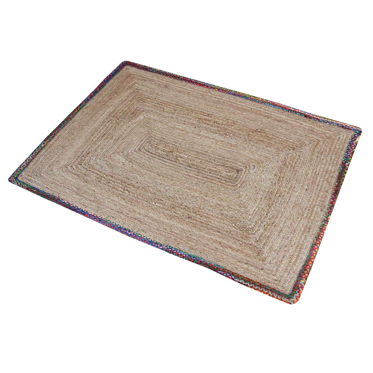 Monolith & Heart Haruno Hand-Woven Hemp & Recycled Fabric Rug, Multiple Colours
