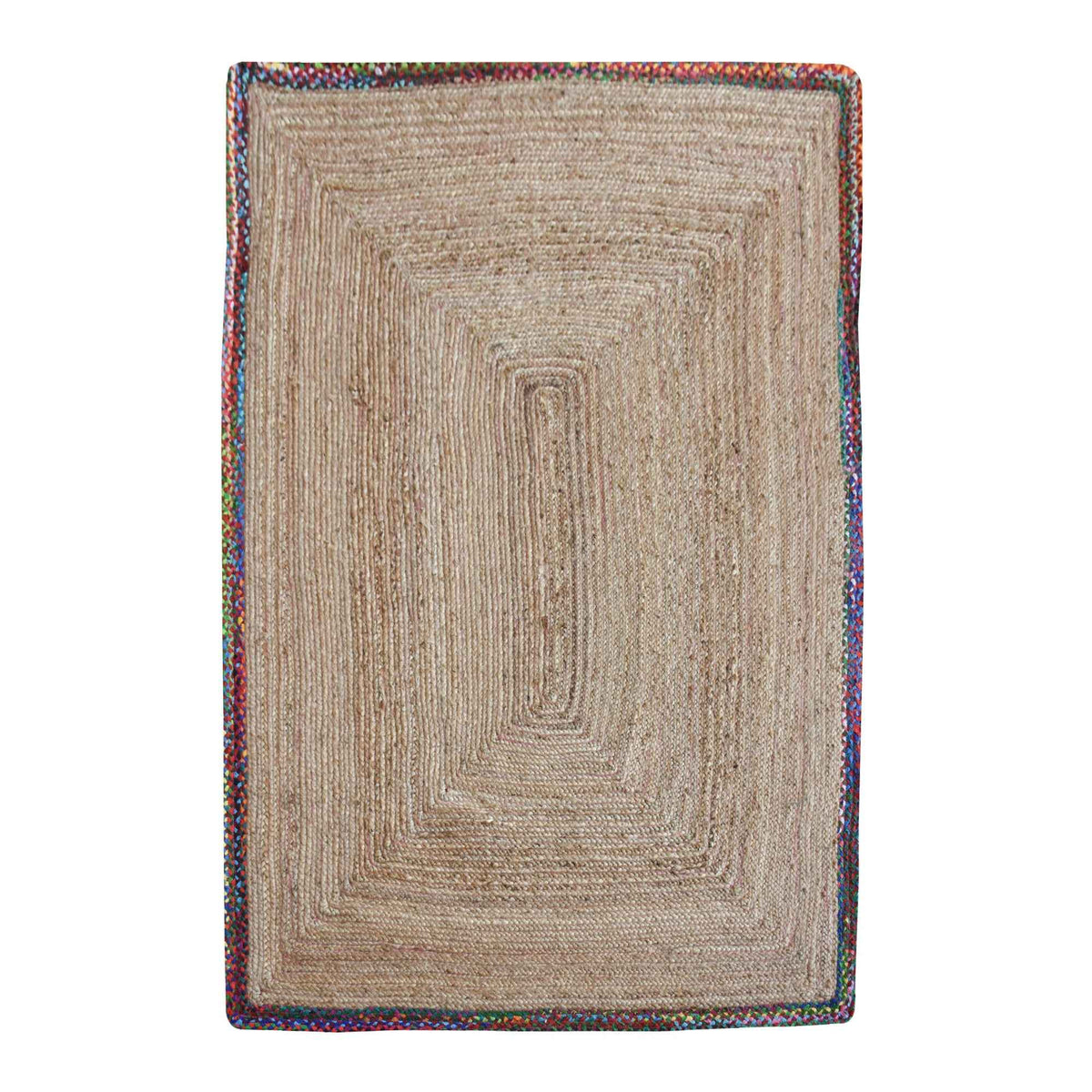 Monolith & Heart Haruno Hand-Woven Hemp & Recycled Fabric Rug, Multiple Colours