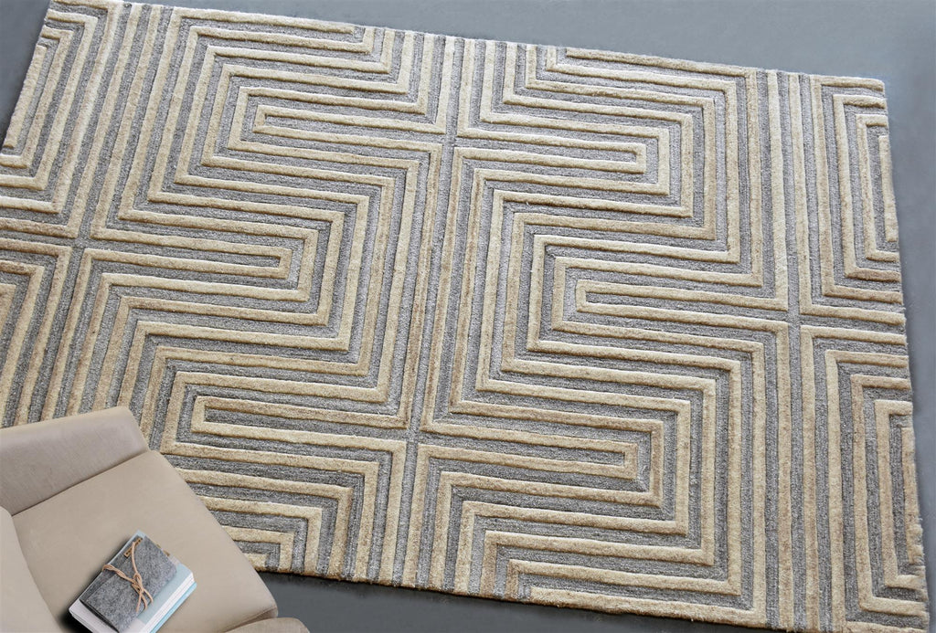 Area Rug, Bedroom Rug, Living Room Rug, Living Area Rug, Indian Rug, Office Carpet, Office Rug, Shop Rug Online, Wool, Beige, Natural White, Hand tufted, Cut And Loop, contemporary