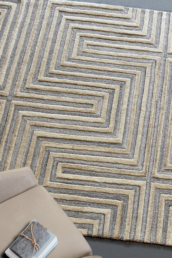 Area Rug, Bedroom Rug, Living Room Rug, Living Area Rug, Indian Rug, Office Carpet, Office Rug, Shop Rug Online, Wool, Beige, Natural White, Hand tufted, Cut And Loop, contemporary