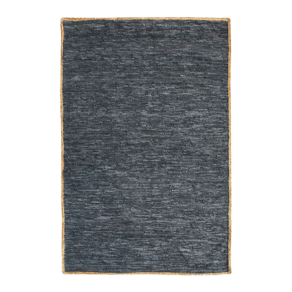 JACMEL RUG - HEMP/ LEATHER