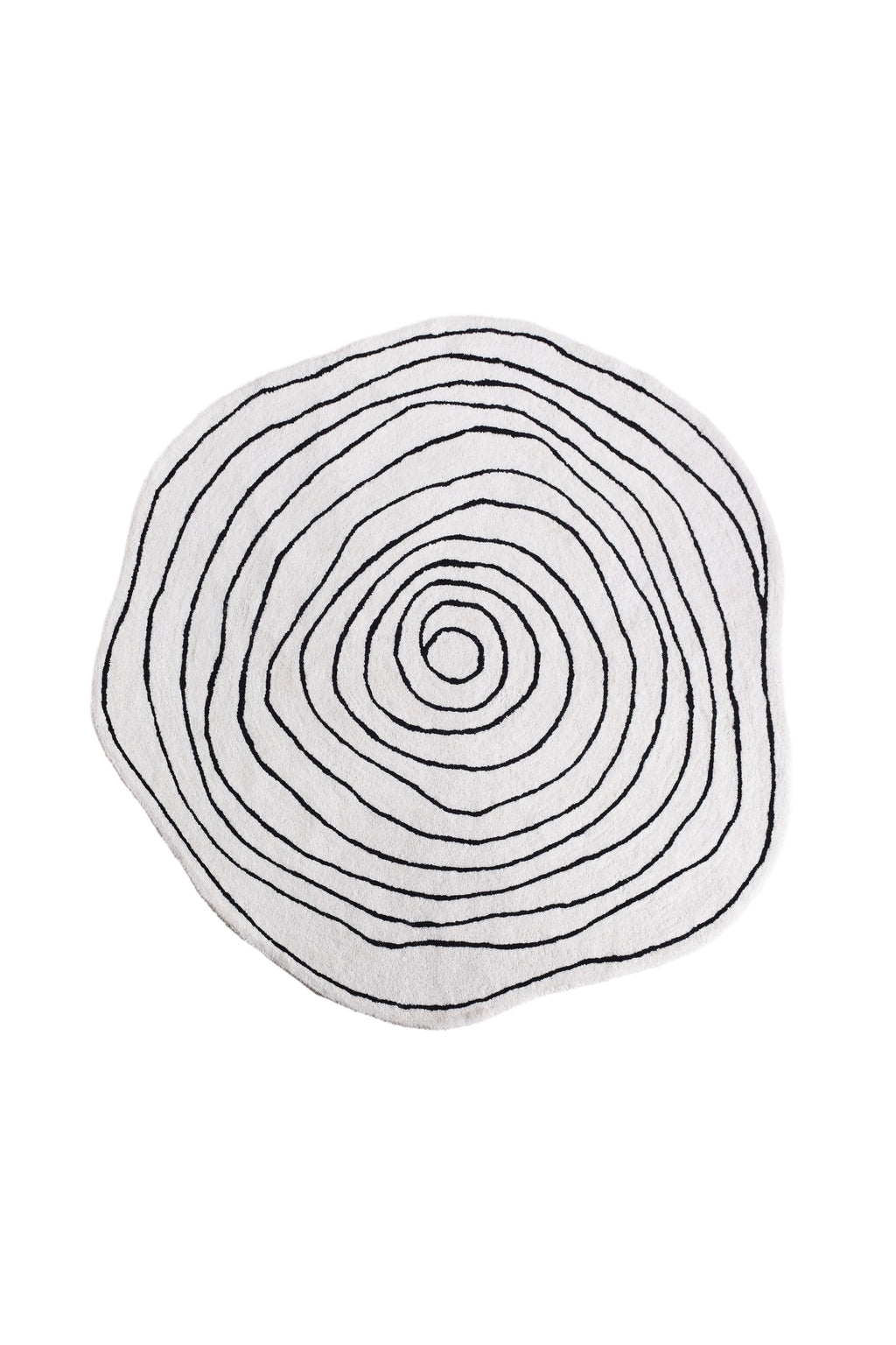 MELUR RUG - IVORY/CHARCOAL - HAND TUFTED - WOOL