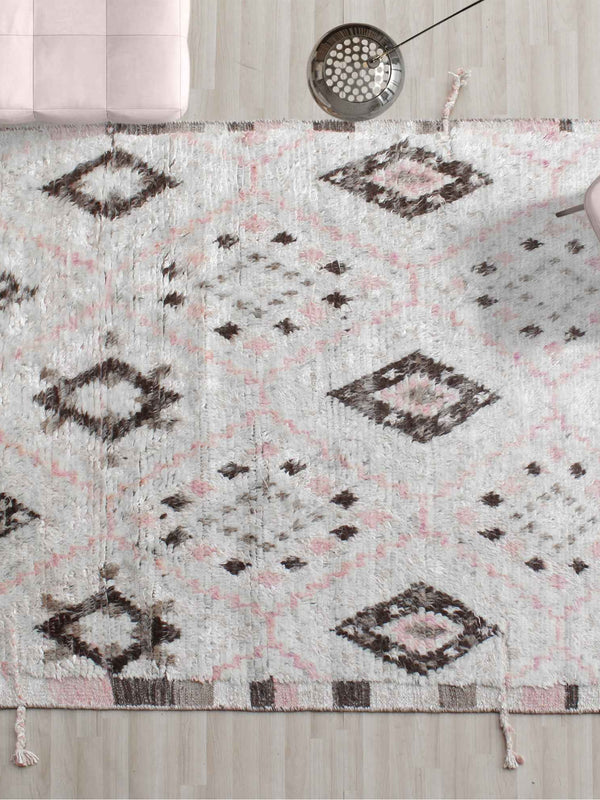 NERAKA RUG - WOOL VISCOSE BLEND