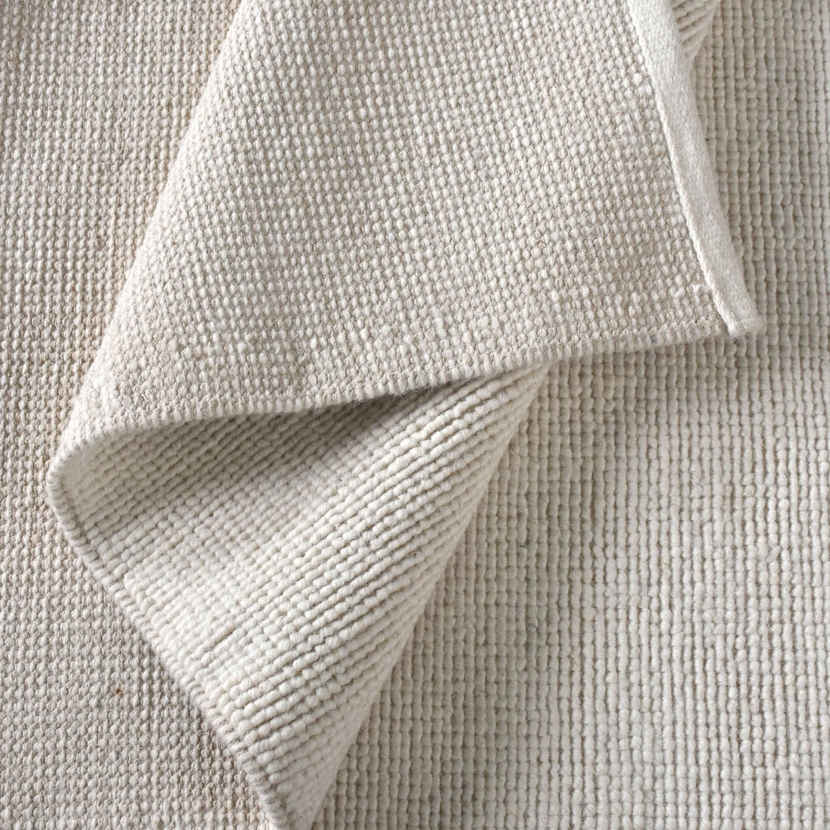 Nouville Handwoven Wool Rug, Ivory