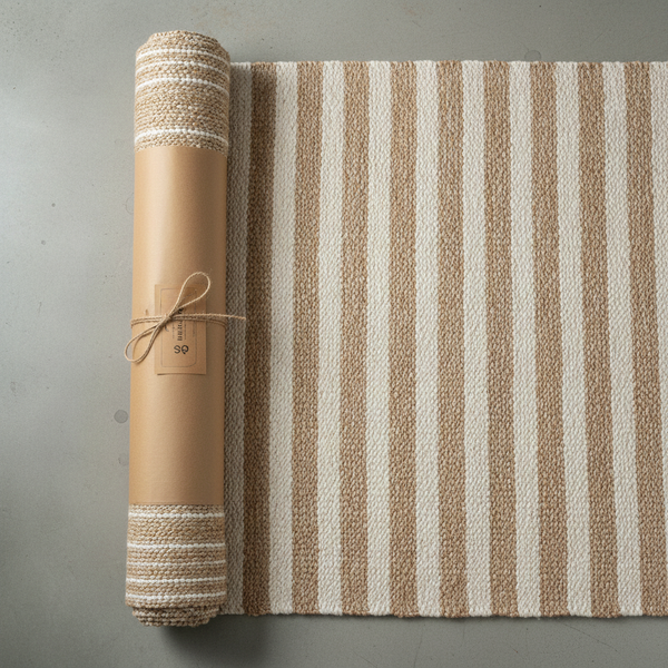 Rug Unboxing Overhead Shot