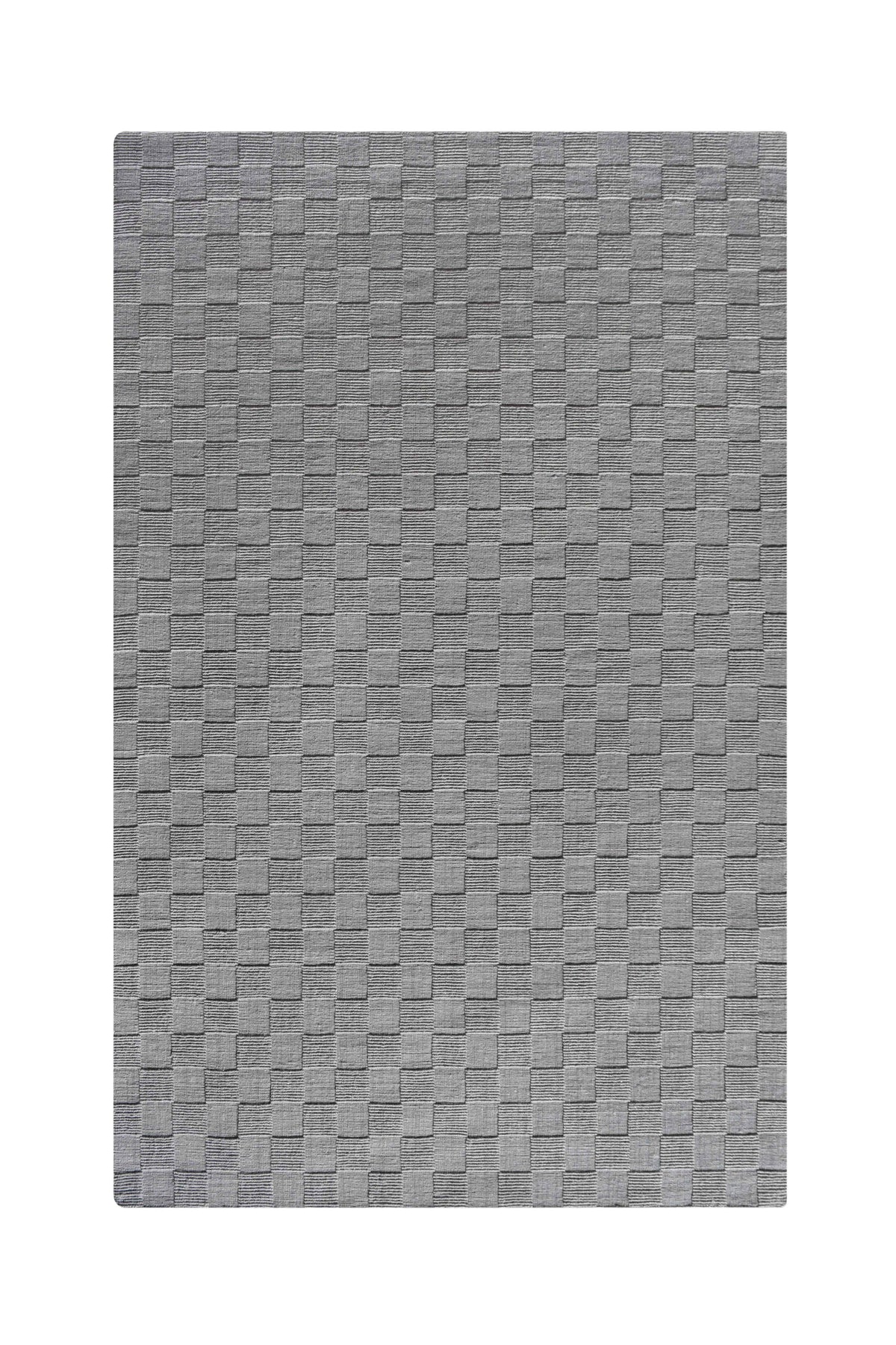 Monolith & Heart Sampan Hand-Woven Recycled PET Rug, Grey