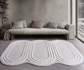 TAGUAI-II RUG - IVORY - HAND WOVEN, OVER TUFTED - WOOL