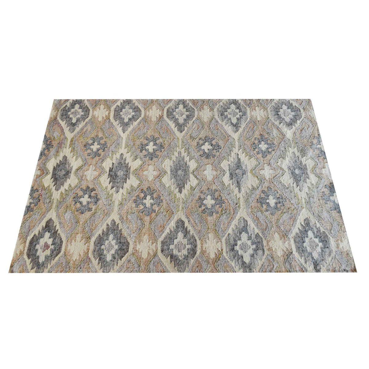 Monolith & Heart Tridell Hand-Woven Felted Wool & Hemp Rug, Natural & Multi