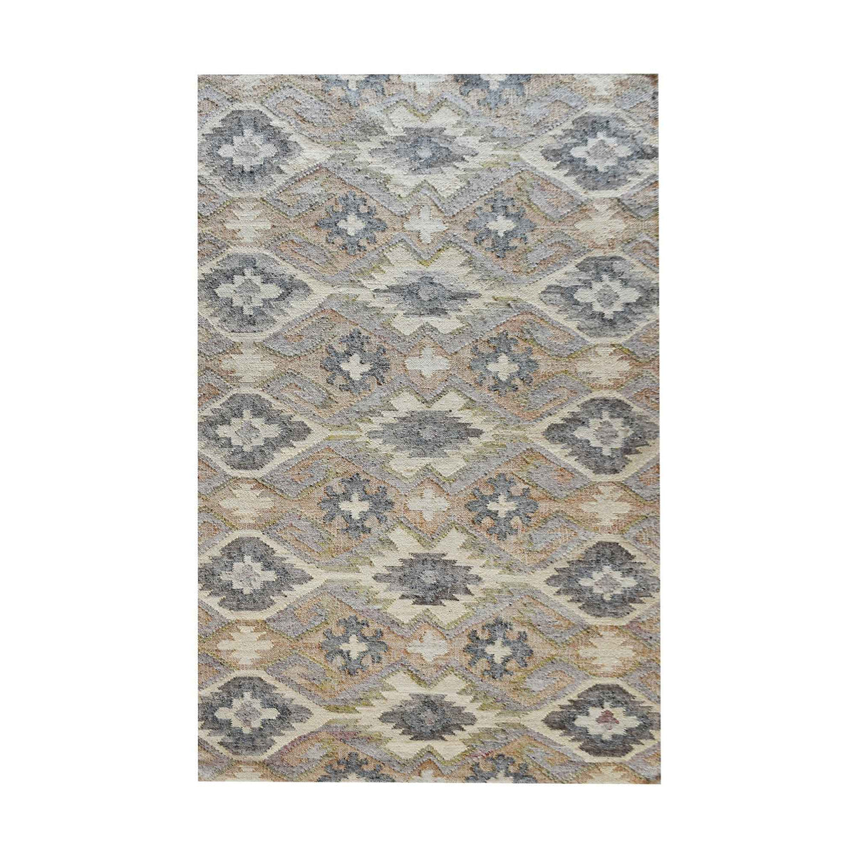 Monolith & Heart Tridell Hand-Woven Felted Wool & Hemp Rug, Natural & Multi