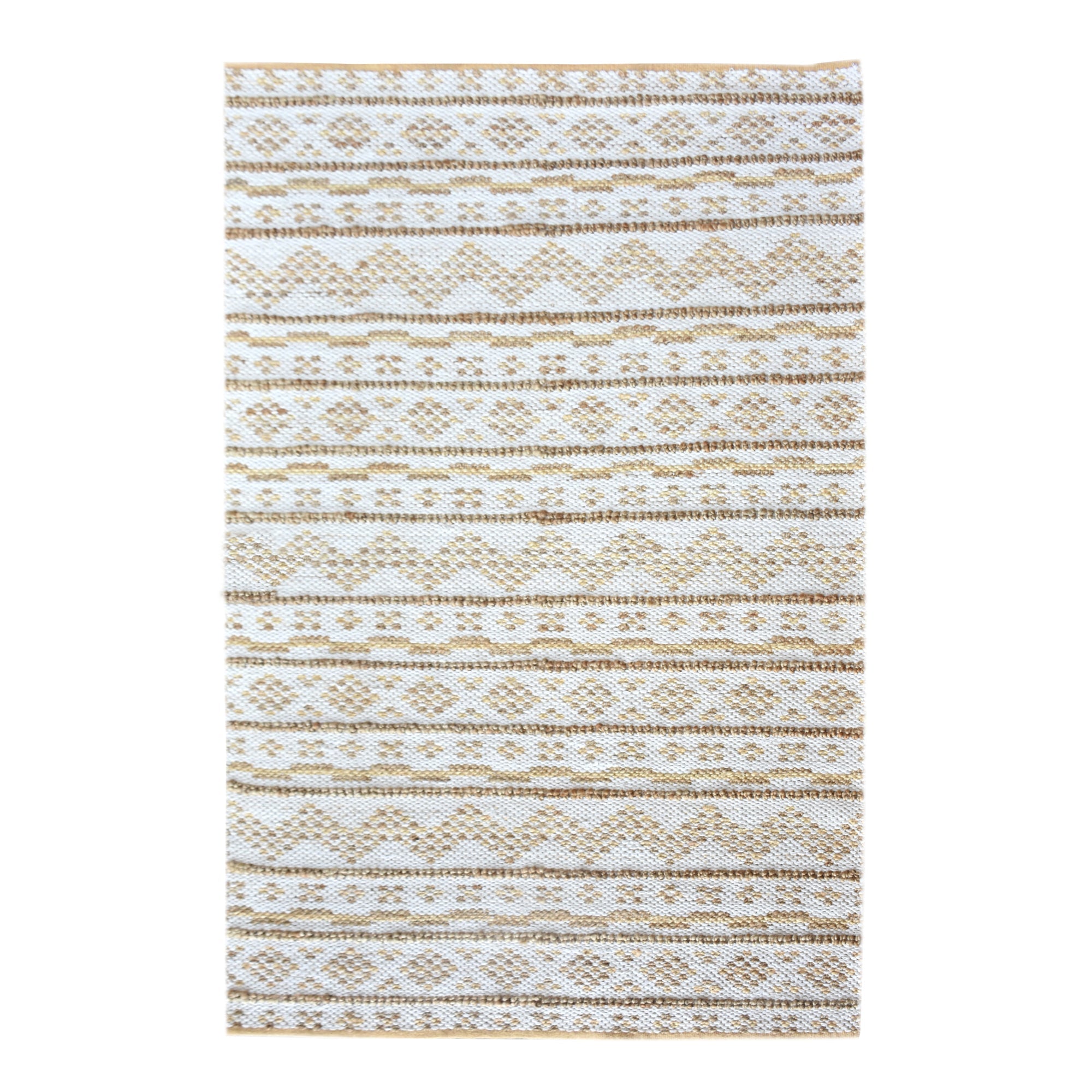 Area Rug, Bedroom Rug, Living Room Rug, Living Area Rug, Indian Rug, Office Carpet, Office Rug, Shop Rug Online, Hemp, Cotton, Natural White, Gold, Geometrical
