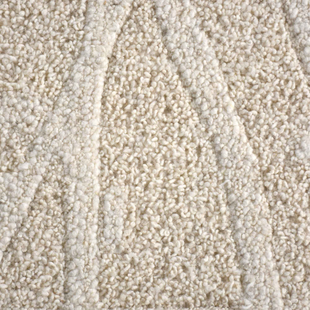 Monolith & Heart Vlasina Hand-Woven & Over-Tufted Wool Rug, Ivory