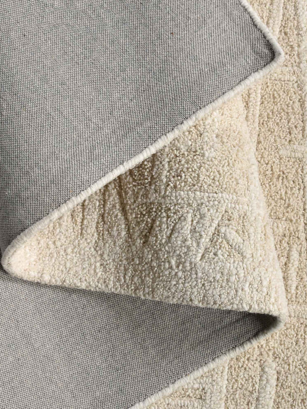 VLASINA RUG - WOOL - IVORY - HAND WOVEN, OVER TUFTED
