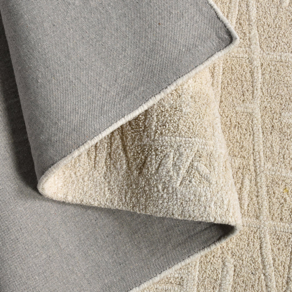 VLASINA RUG - WOOL - IVORY - HAND WOVEN, OVER TUFTED