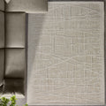 VLASINA RUG - WOOL - IVORY - HAND WOVEN, OVER TUFTED